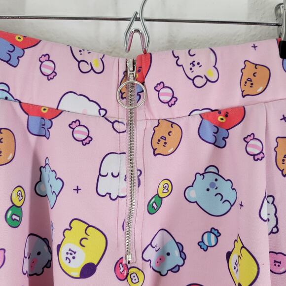 BT21 Skirt Womens Size XL Zip Front Elastic Wasit Army - Picture 5 of 12